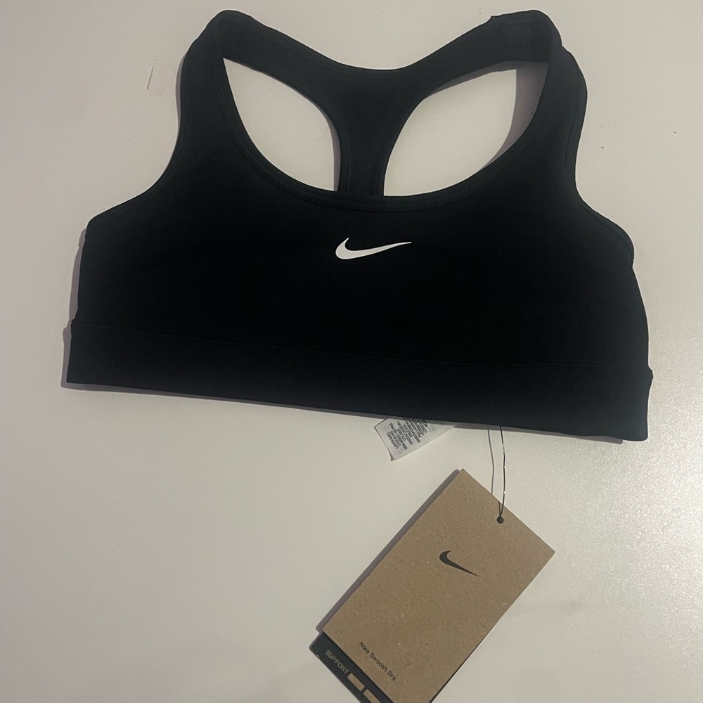 Nike Black Sports Bra Medium Support - Size Small Kids